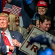 Trump at a rally in Reno, Nevada.